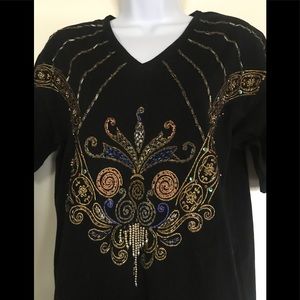 Vintage Carducci, , size S , black top 100%COTTON